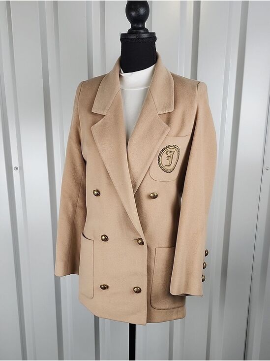 jaeger Jackets & Blazers - Jaeger Vintage Double-Breasted Blazer Wool Cashmere Womens Sz 6 Classic Luxury